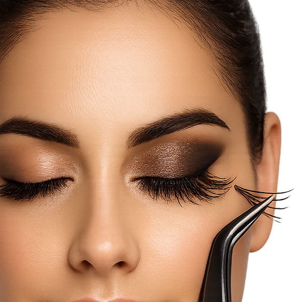 Professional eyelash extensions applied using NovaLash system in India